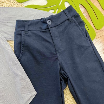 Conj. Camisa Manga Longa  e Calça Social - Azul Marinho